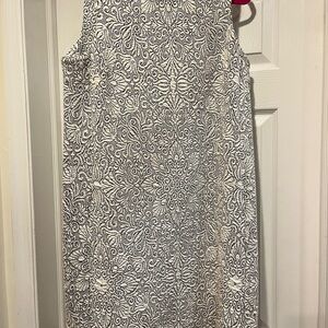 Elegant Black and White Patterned Dress